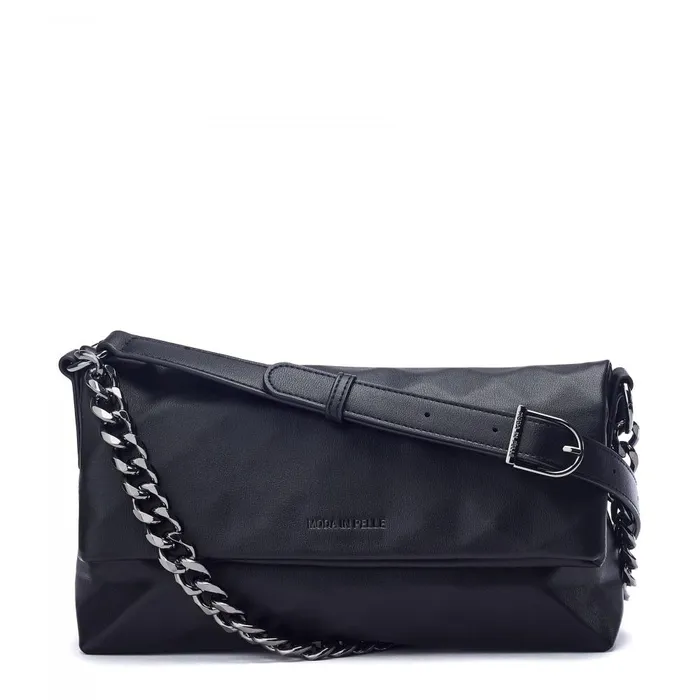 Women Moda In Pelle Shoulder Bags Berlyn Bag Black Porvair