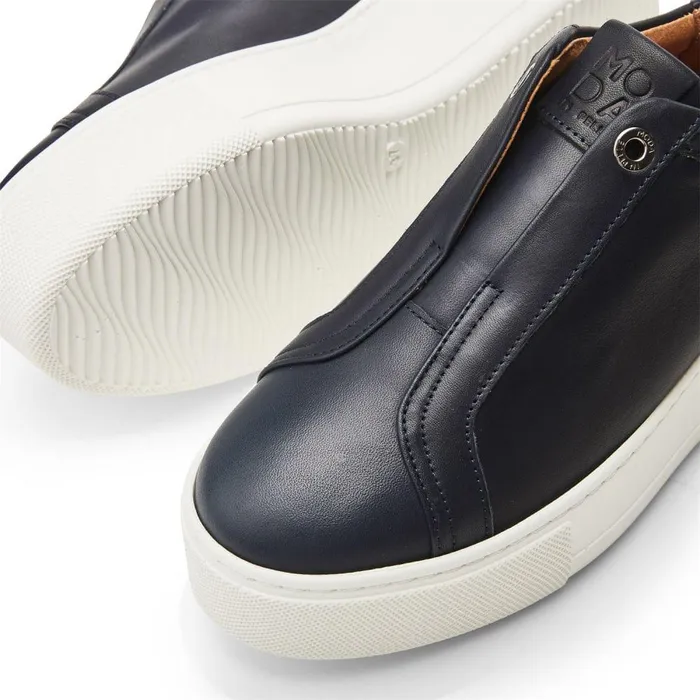 Women Moda In Pelle SlipOn Trainers Auben Navy Leather