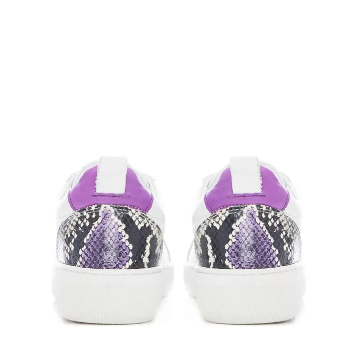 Women Moda In Pelle SlipOn Trainers Brayla White Leather