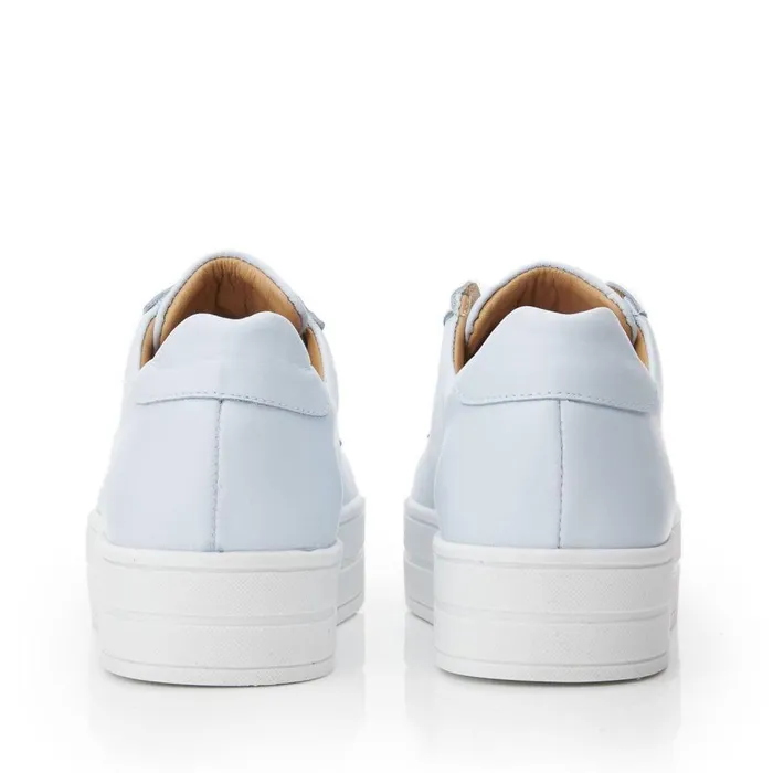 Women Moda In Pelle SlipOn Trainers Bsoleful BBath Light Blue Leather