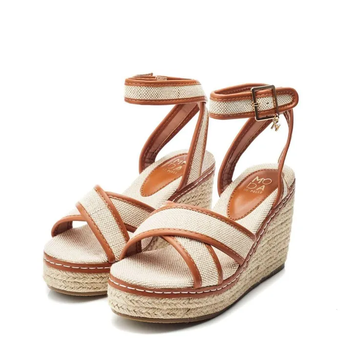 Women Moda In Pelle Wedge Sandals Pamela Tan Textile