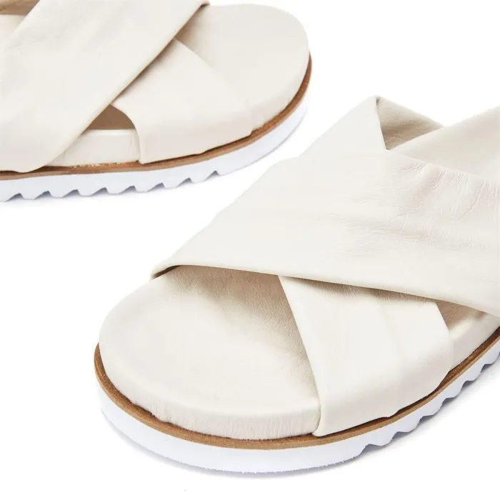 Women Moda In Pelle White Boots Oddelia Off White Leather