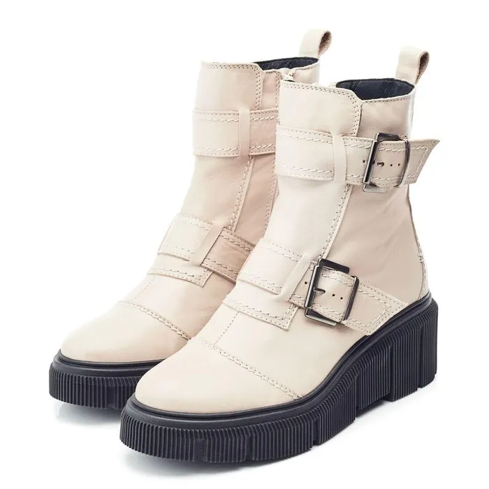 Women Moda In Pelle White Boots Shoon Sh Osborne Off White Leather Women Moda In Pelle White Boots Shoon Sh Osborne Off White Leather