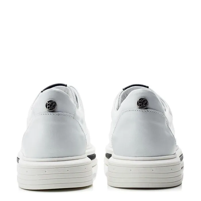 Women Moda In Pelle White Trainers Bailiee White Leather