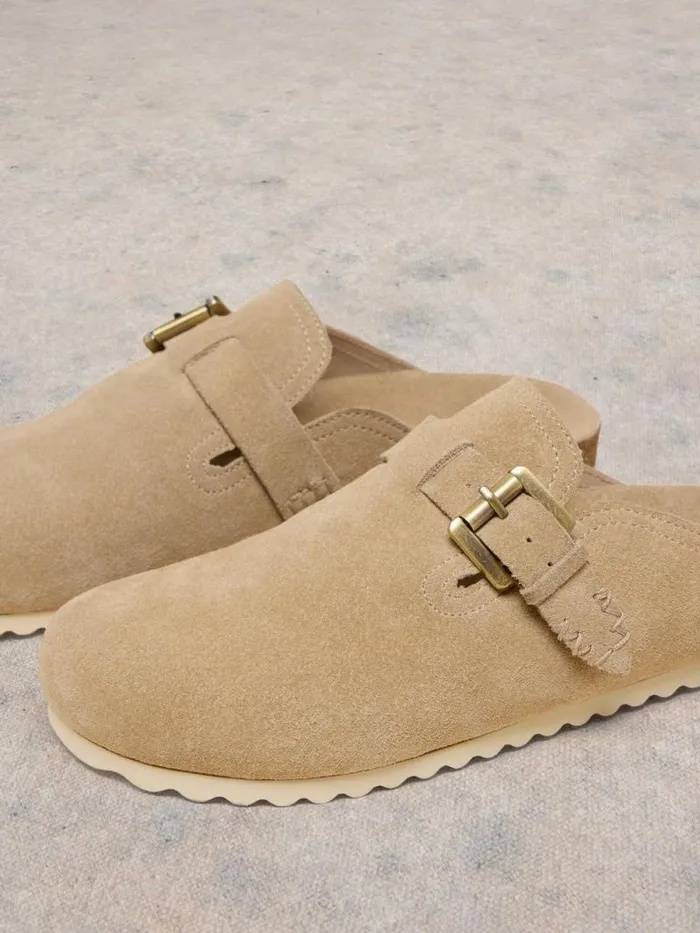 Women Myrtle Suede Slip On Mule Light Natural White Stuff Mules Women Myrtle Suede Slip On Mule Light Natural White Stuff Mules