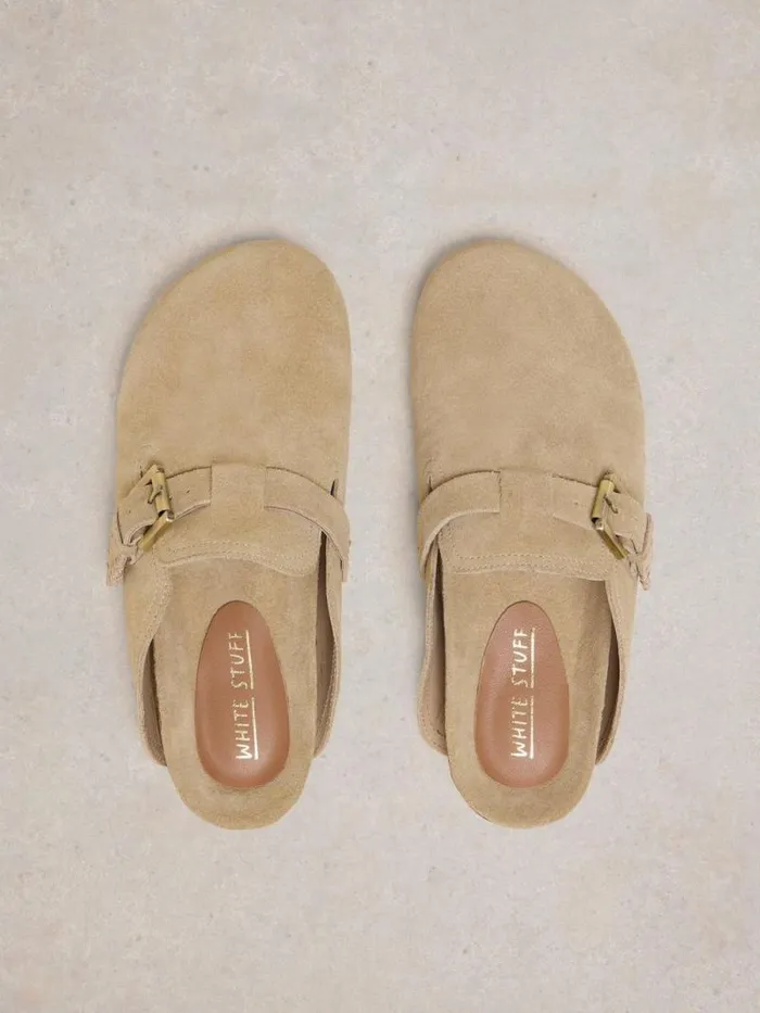 Women Myrtle Suede Slip On Mule Light Natural White Stuff Mules Women Myrtle Suede Slip On Mule Light Natural White Stuff Mules