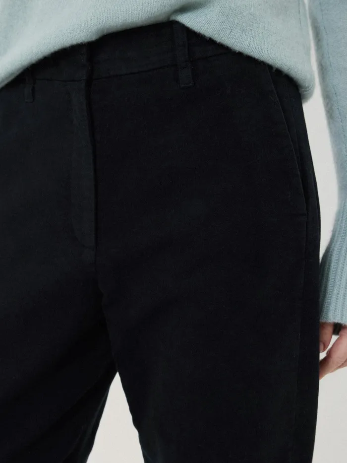 Women Nevis Moleskin Trouser Navy Jigsaw Trousers
