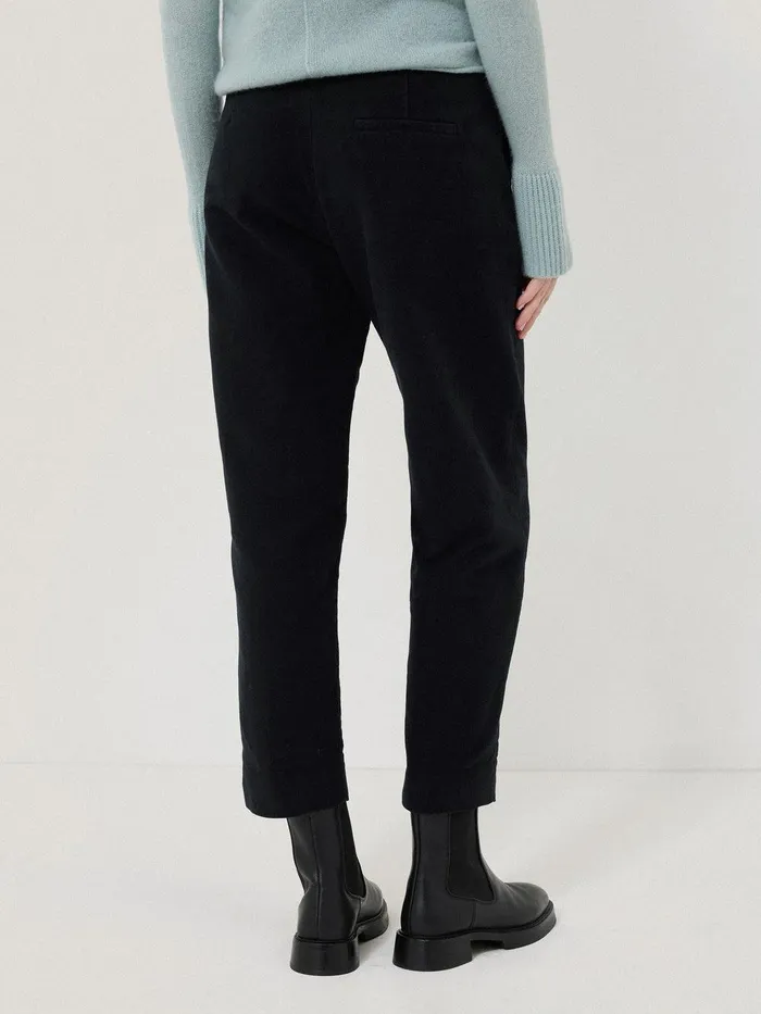 Women Nevis Moleskin Trouser Navy Jigsaw Trousers