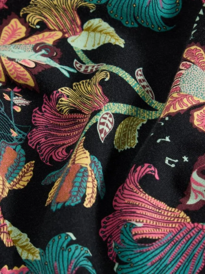 Women Nina PJ Bottom Black Print White Stuff Nightwear