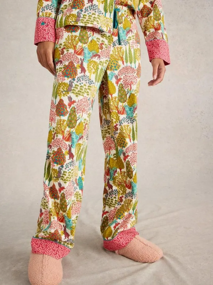Women Nina PJ Bottom Natural Print White Stuff Nightwear