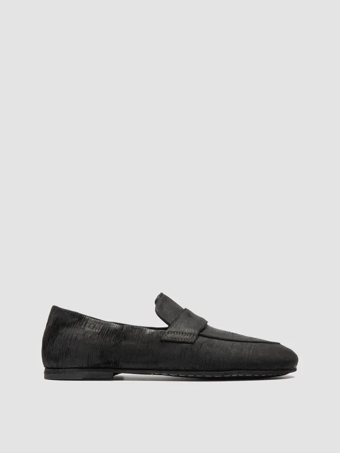 Women Officine Creative Footwear BLAIR DD 001 Black Leather Penny Loafers