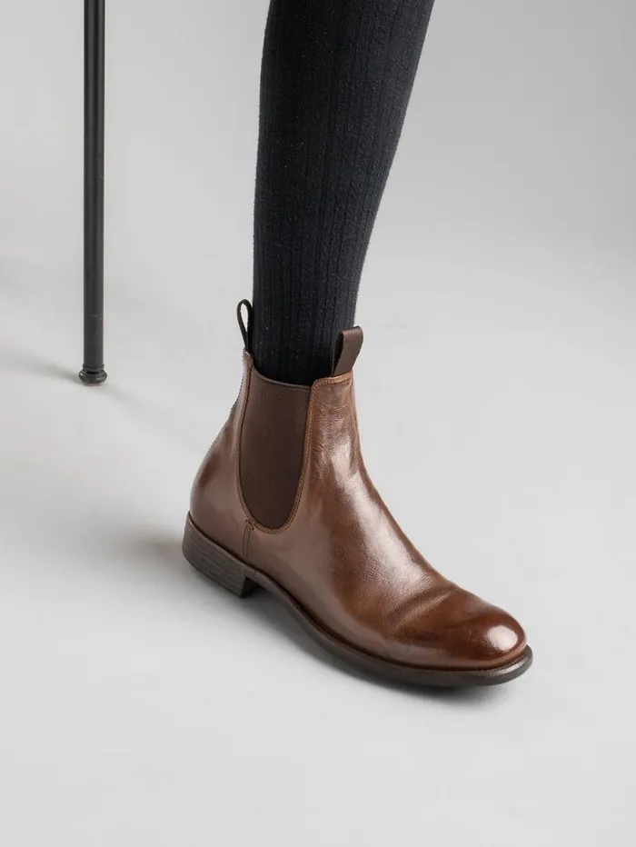 Women Officine Creative Footwear CALIXTE 004 Brown Leather Chelsea Boots Women Officine Creative Footwear CALIXTE 004 Brown Leather Chelsea Boots
