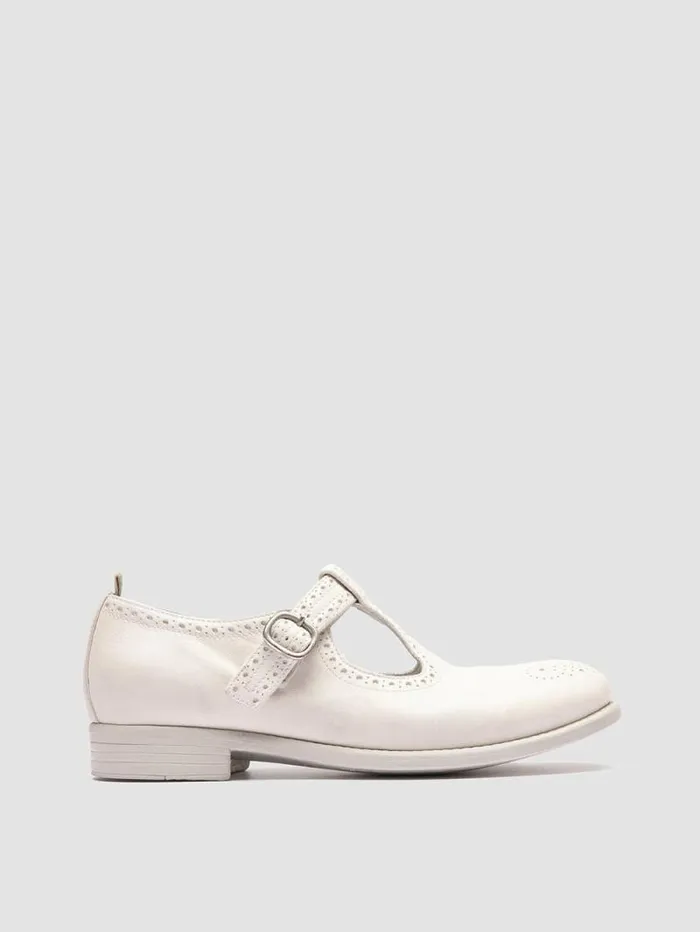 Women Officine Creative Footwear CALIXTE 080 White Leather TBar Shoes