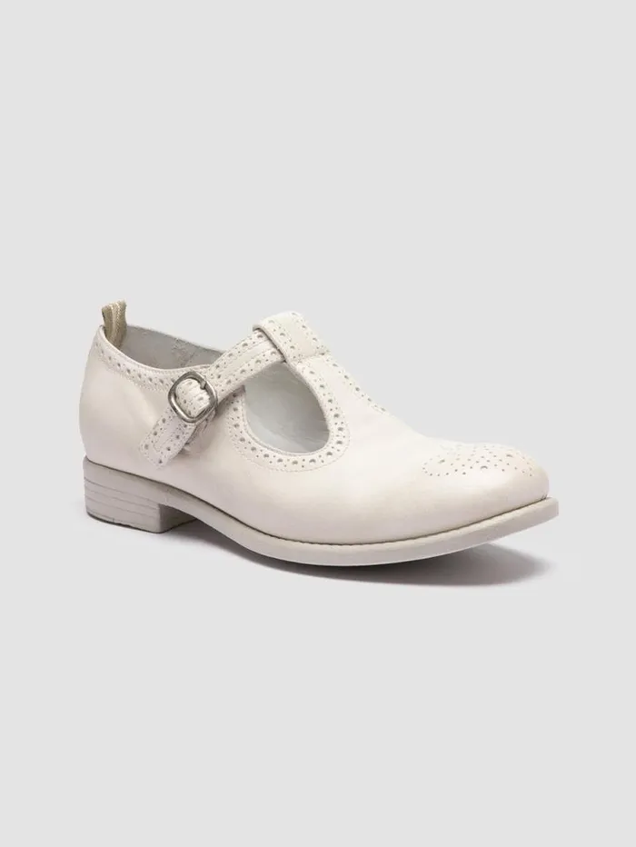Women Officine Creative Footwear CALIXTE 080 White Leather TBar Shoes Women Officine Creative Footwear CALIXTE 080 White Leather TBar Shoes