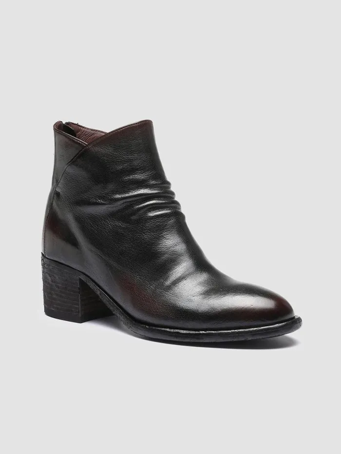 Women Officine Creative Footwear DENNER 100 Black Leather Ankle Boots