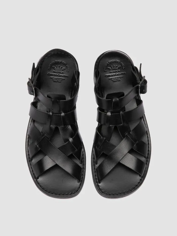 Women Officine Creative Footwear GANEMA 105 Black Leather Sandals Women Officine Creative Footwear GANEMA 105 Black Leather Sandals