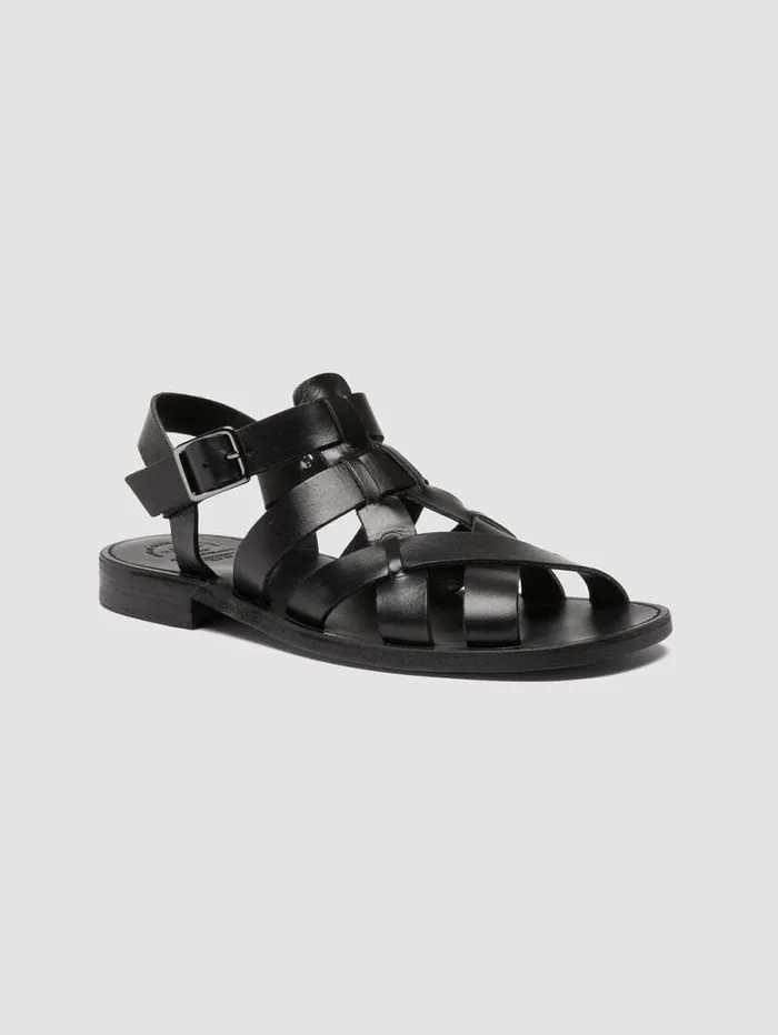 Women Officine Creative Footwear GANEMA 105 Black Leather Sandals Women Officine Creative Footwear GANEMA 105 Black Leather Sandals