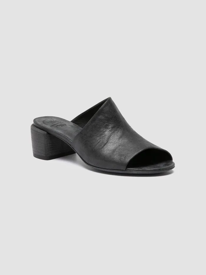 Women Officine Creative Footwear HADRY 008 Black Leather Slide Sandals Women Officine Creative Footwear HADRY 008 Black Leather Slide Sandals