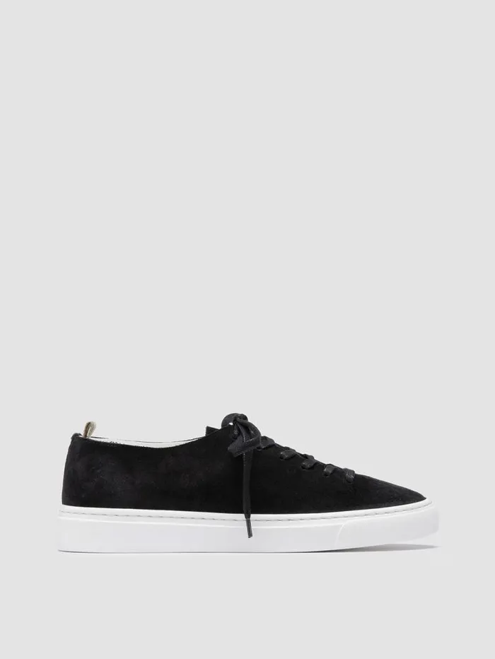 Women Officine Creative Footwear LEGGERA 100 Black Suede Low Top Sneakers