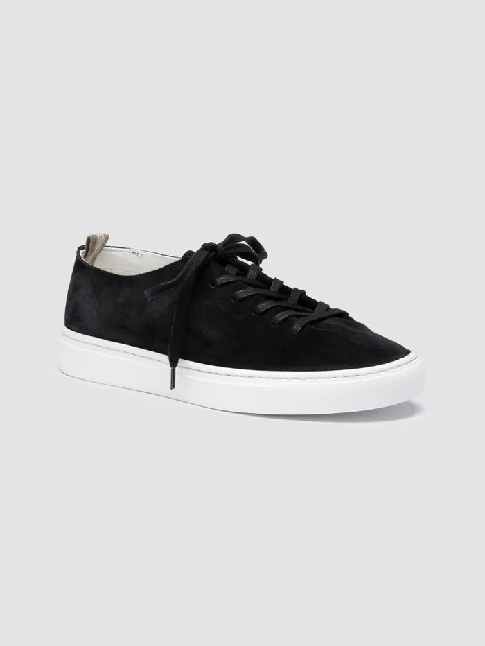 Women Officine Creative Footwear LEGGERA 100 Black Suede Low Top Sneakers Women Officine Creative Footwear LEGGERA 100 Black Suede Low Top Sneakers
