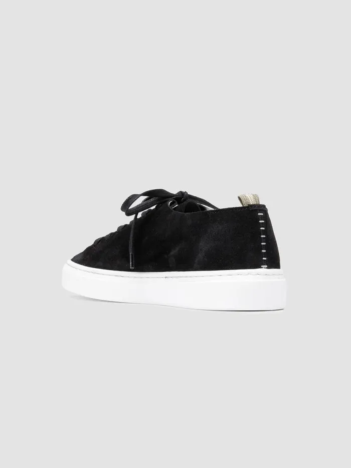 Women Officine Creative Footwear LEGGERA 100 Black Suede Low Top Sneakers Women Officine Creative Footwear LEGGERA 100 Black Suede Low Top Sneakers