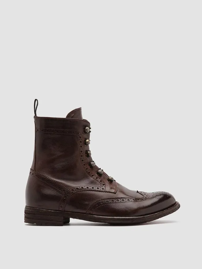Women Officine Creative Footwear LEXIKON 131 Brown Leather Booties
