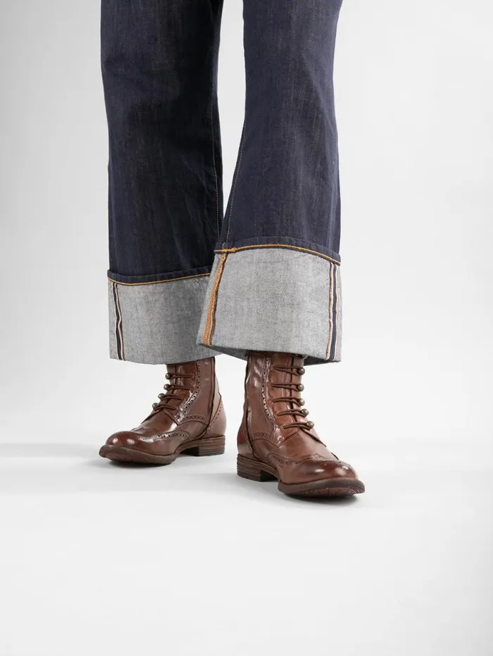 Women Officine Creative Footwear LEXIKON 131 Brown Leather Booties Women Officine Creative Footwear LEXIKON 131 Brown Leather Booties