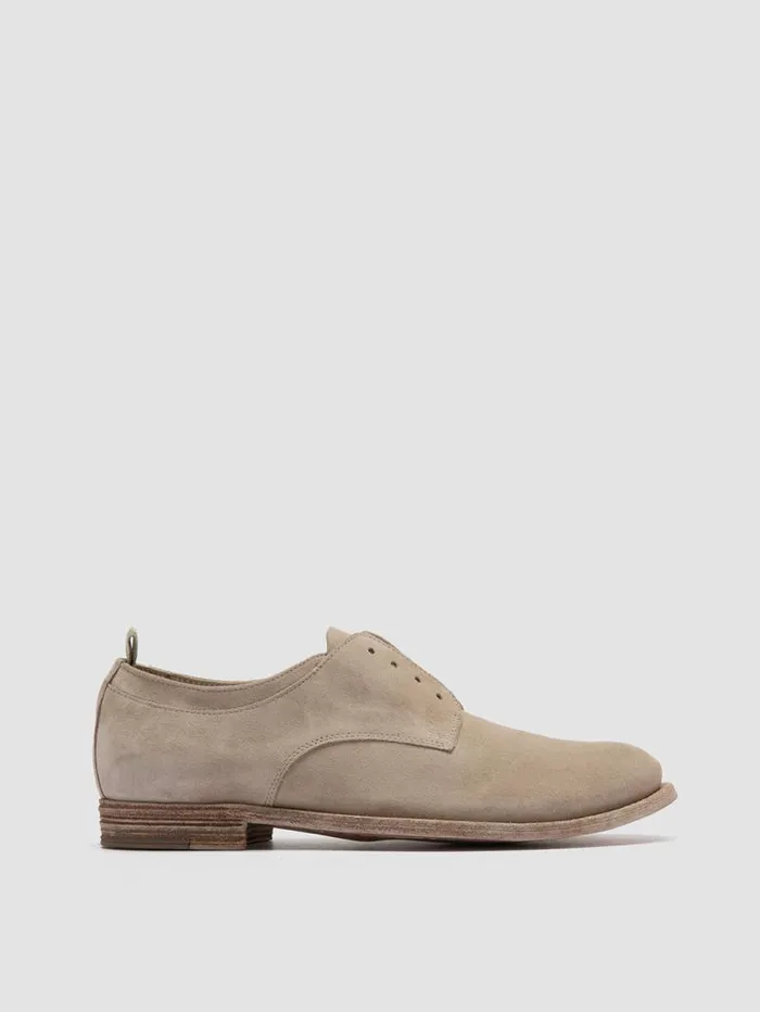 Women Officine Creative Footwear LEXIKON 501 Ivory Suede Derby Shoes