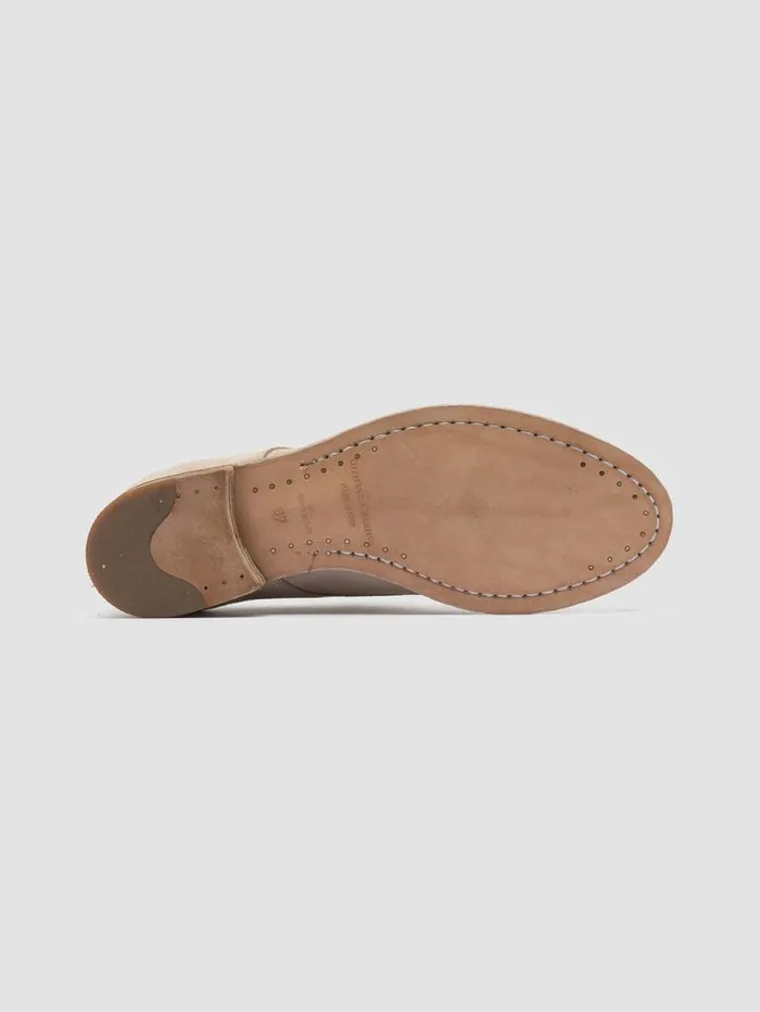 Women Officine Creative Footwear LEXIKON 501 Ivory Suede Derby Shoes Women Officine Creative Footwear LEXIKON 501 Ivory Suede Derby Shoes