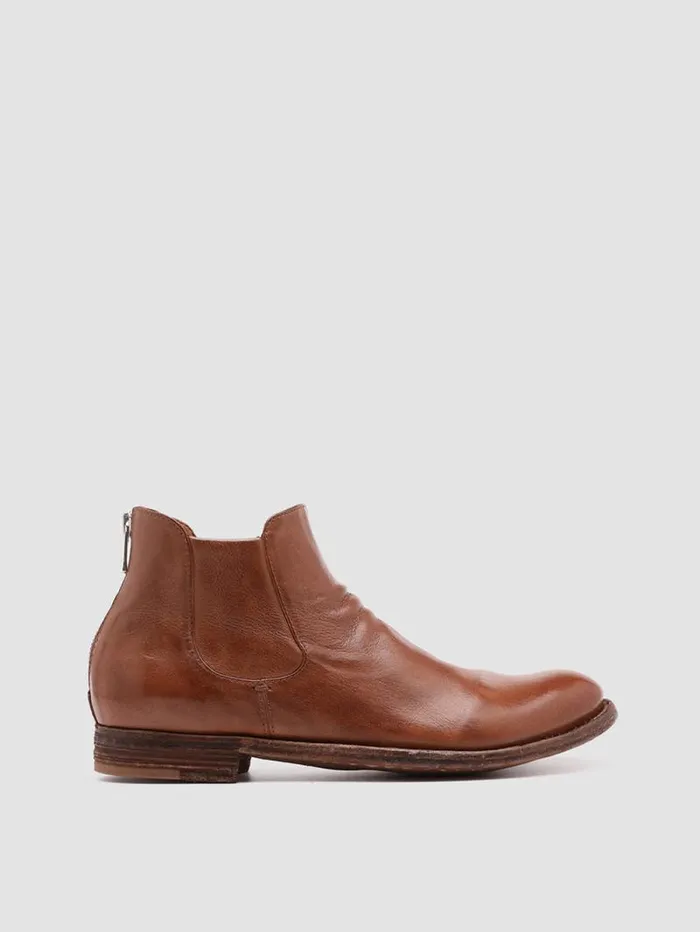 Women Officine Creative Footwear LEXIKON 528 Brown Leather Booties