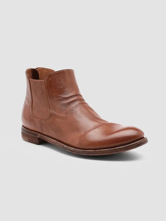 Women Officine Creative Footwear LEXIKON 528 Brown Leather Booties