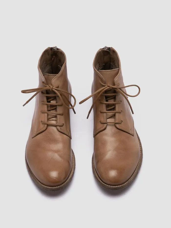 Women Officine Creative Footwear LEXIKON 539 Taupe Leather Laceup Boots Women Officine Creative Footwear LEXIKON 539 Taupe Leather Laceup Boots