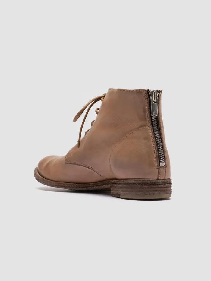 Women Officine Creative Footwear LEXIKON 539 Taupe Leather Laceup Boots Women Officine Creative Footwear LEXIKON 539 Taupe Leather Laceup Boots