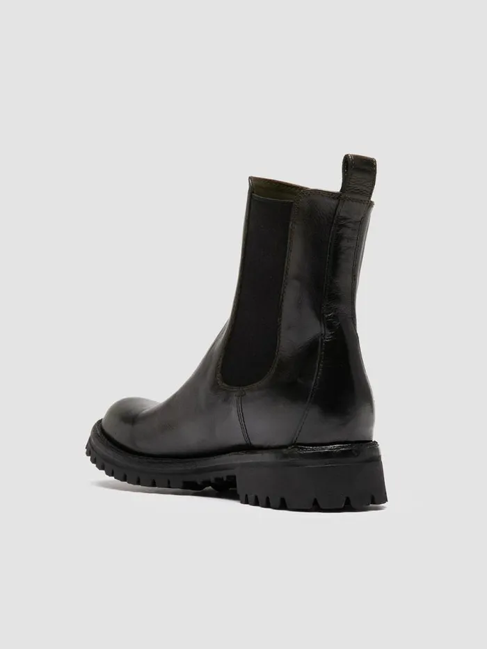 Women Officine Creative Footwear LORAINE 004 Dark Green Leather Chelsea Boots Women Officine Creative Footwear LORAINE 004 Dark Green Leather Chelsea Boots