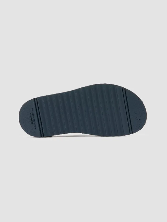 Women Officine Creative Footwear SANDS 105 Blue Suede Slide Sandals Women Officine Creative Footwear SANDS 105 Blue Suede Slide Sandals