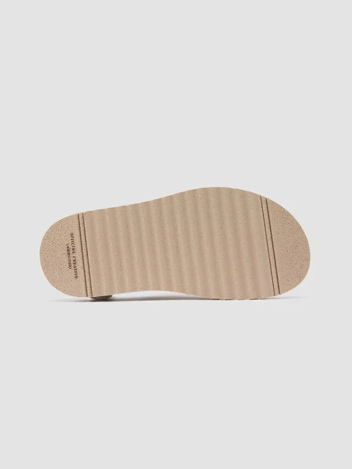 Women Officine Creative Footwear SANDS 105 Ivory Suede Slide Sandals Women Officine Creative Footwear SANDS 105 Ivory Suede Slide Sandals