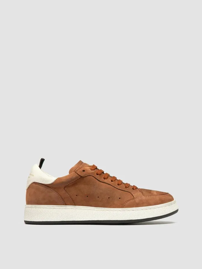 Women Officine Creative Footwear THE ANSWER 102 Light Brown Nubuck Low Top Sneakers