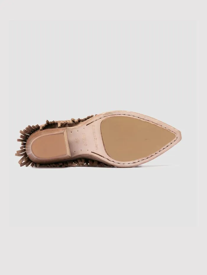 Women Officine Creative Footwear WANDA DD 108 Orice Beige Suede Mule Sandals Women Officine Creative Footwear WANDA DD 108 Orice Beige Suede Mule Sandals