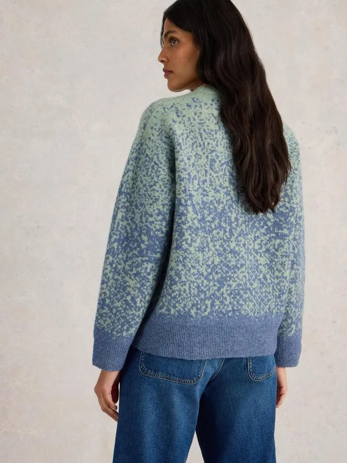 Women OMBRE JUMPER Blue Multi White Stuff Knitwear Women OMBRE JUMPER Blue Multi White Stuff Knitwear