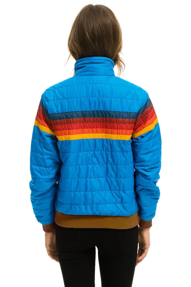 Women Outerwear Aviator Nation 5 STRIPE JACKET 8211 BLUE CINA Women Outerwear Aviator Nation 5 STRIPE JACKET 8211 BLUE CINA