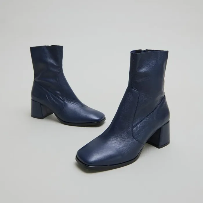Women Ovaltoe Ankle Boots Blue JONAK Ankle Boots Lowboots