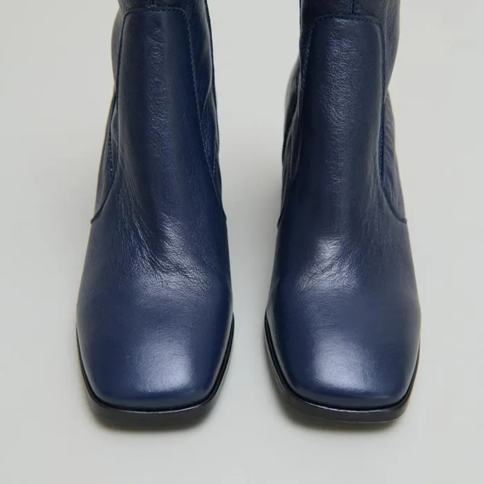 Women Ovaltoe Ankle Boots Blue JONAK Ankle Boots Lowboots