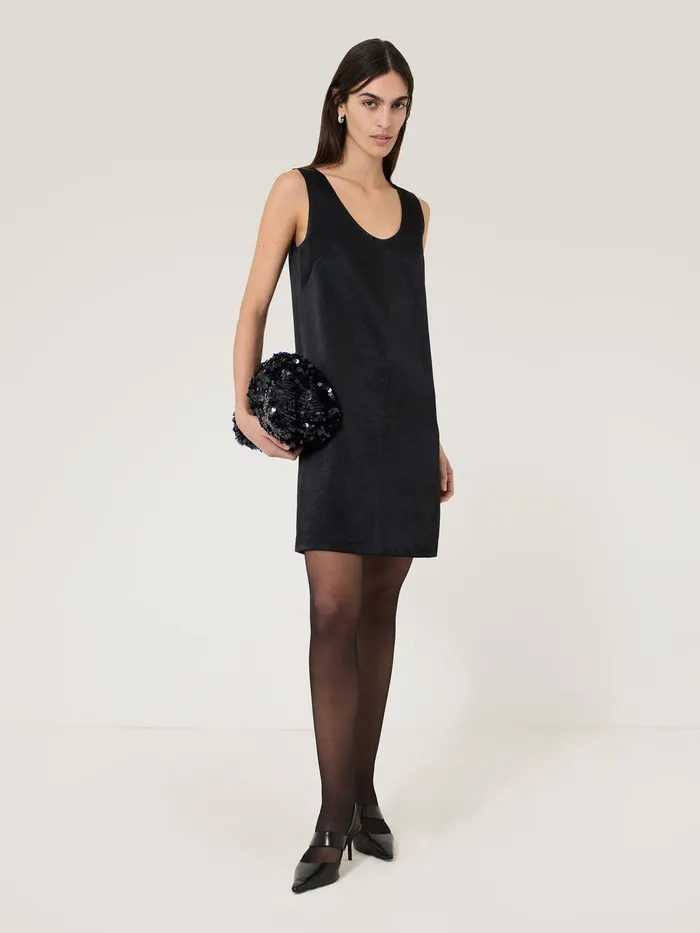 Women Oversized Sequin Clutch Navy Jigsaw Party