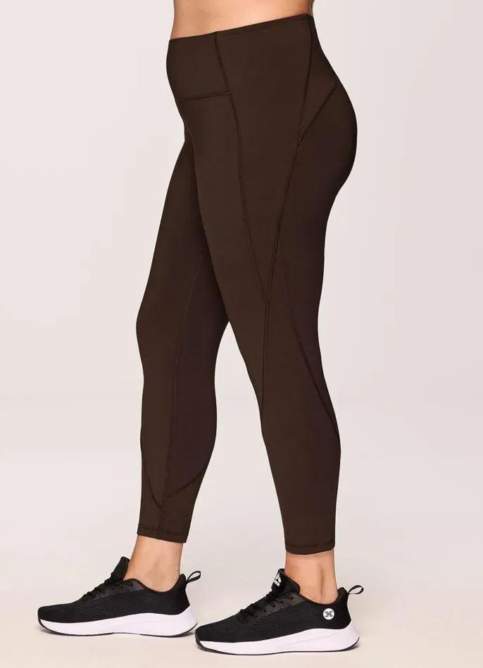 Women Plus Step It Up Tech Flex Legging Coffee RBX Active Leggings