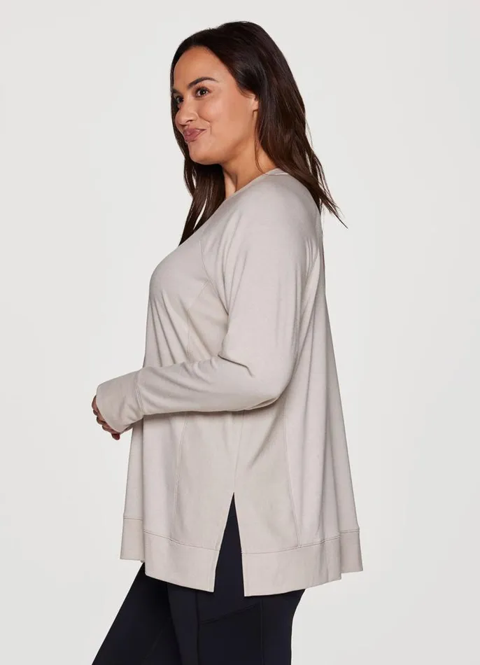 Women Plus Surrey Pullover II Light Beige RBX Active Sweatshirts