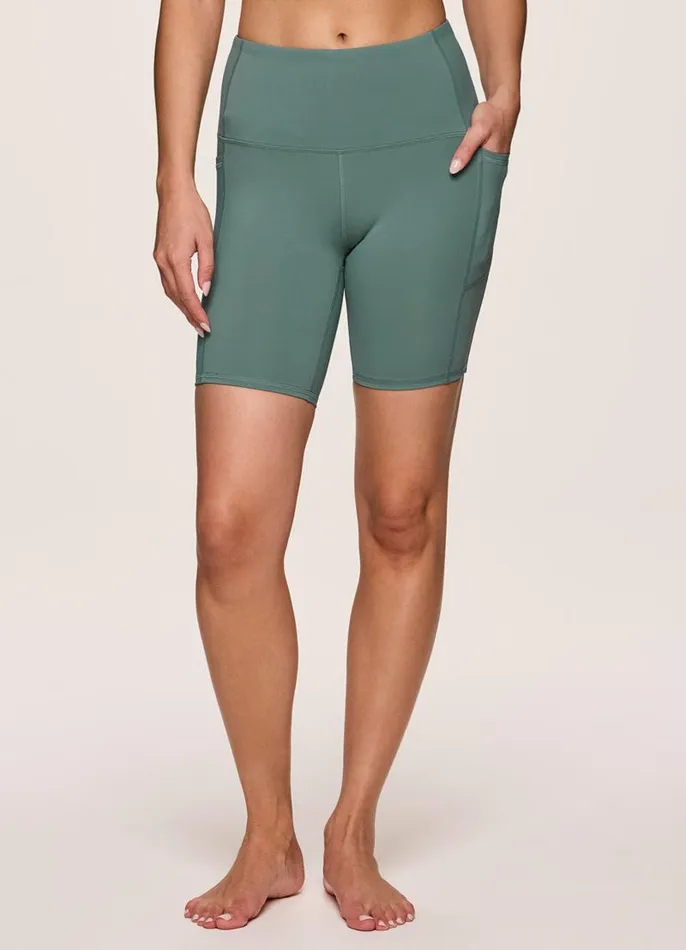 Women Prime Tech Flex Ultra Hold 7034 Bike Short Sea Green RBX Active Shorts