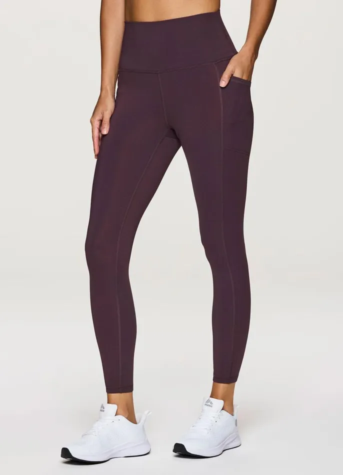 Women Prime Tech Flex Ultra Hold 78 Legging Plum RBX Active Leggings