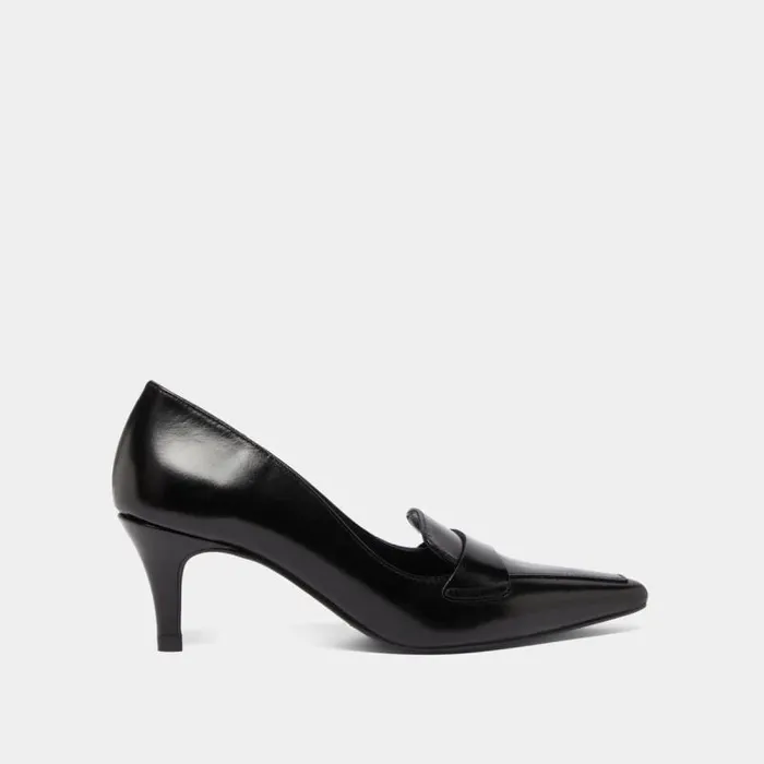 Women Pumps With Wide Slit On Top Black JONAK Loafers