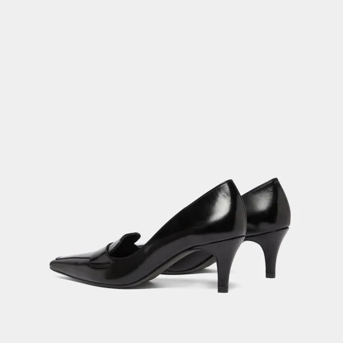 Women Pumps With Wide Slit On Top Black JONAK Loafers