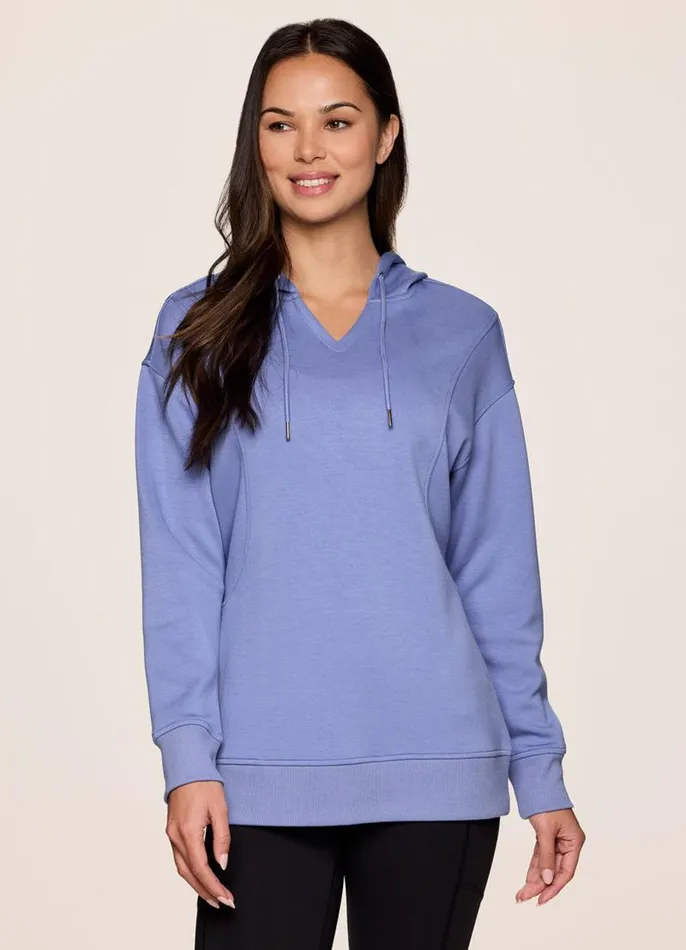 Women Recharge Scuba Hoodie Periwinkle RBX Active Sweatshirts
